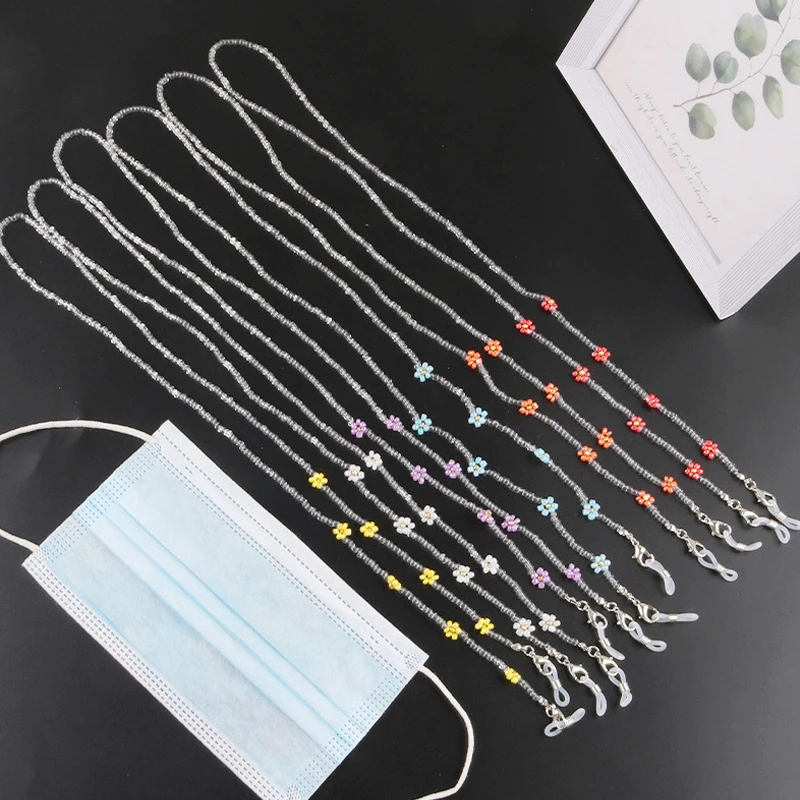 

10 Colors Fashion Reading Glasses Chain Retro Beads Eyeglass Sunglasses Spectacle Cord Neck Strap String Mask Chain Eye Wear