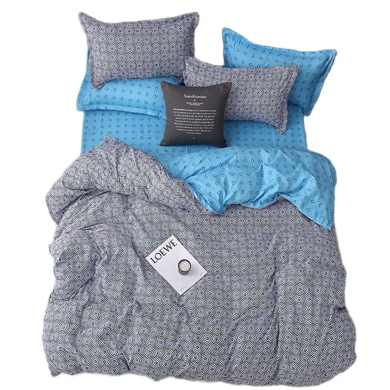 

Luxury Bedding Set Simple Pattern Duvet Cover Pillowcases Set For Home