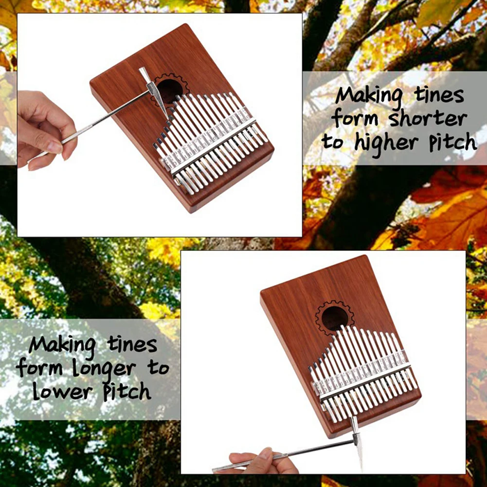 

Kalimba 17 Keys Portable Thumb Piano Instrument With Instruction Book Tune Hammer Piano Bag For Beginners Adult Key Kalimba