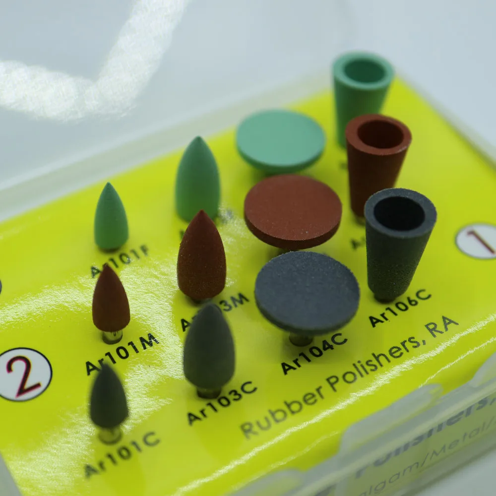 12 шт. полировка зубов хвостовик RA низкоскоростная резиновая модель для полировки