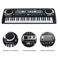 keyboard piano 54 keys musical entertainment instrument electronic digital keyboard with microphone eu plug