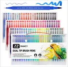 Маркеры для рисования акварельными красками, двусторонние, 100, ручки для рисования, товары для рукоделия, 04371 шт.