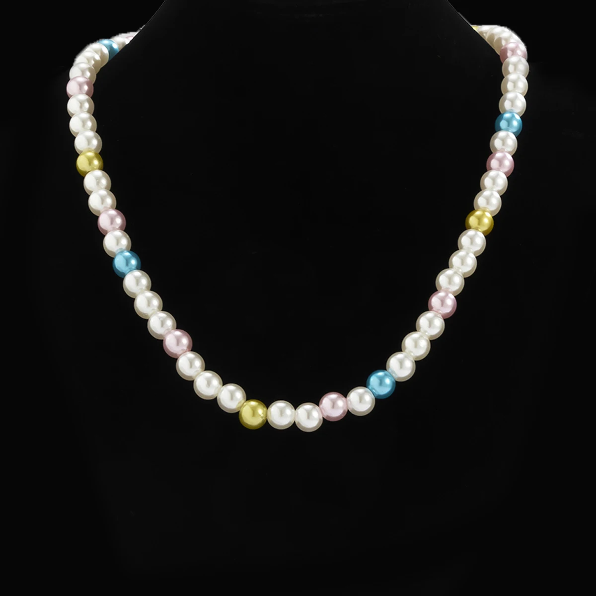 

KunJoe Bohemian Baroque Pearl Choker Necklace For Men Women Retro Elegant Colorful Pearl Beads Necklace Accessories Jewelry Gift