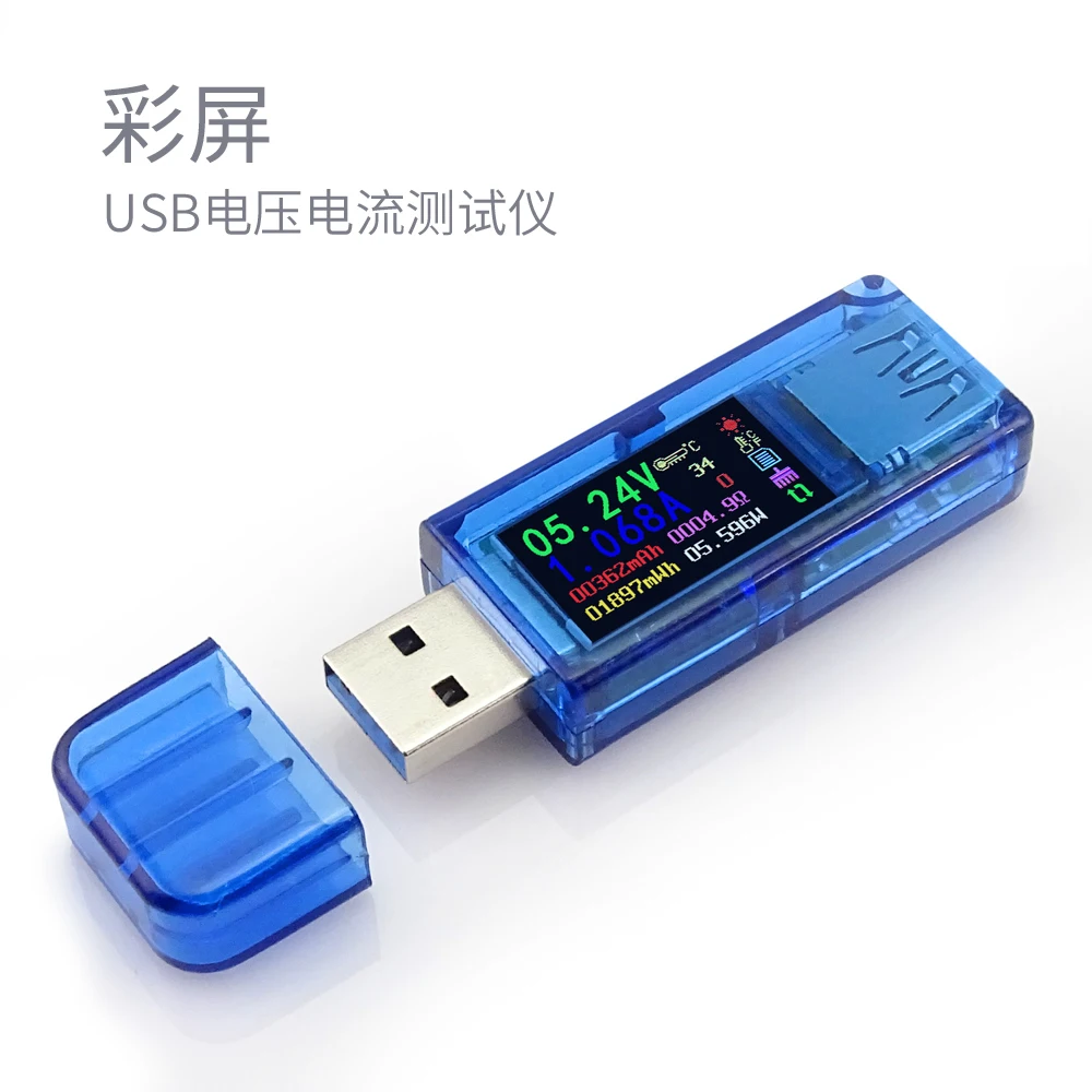 

Цветной дисплей, мобильный телефон QC3.0, usb зарядка, ток и напряжение, тестер, детектор, счетчик мощности