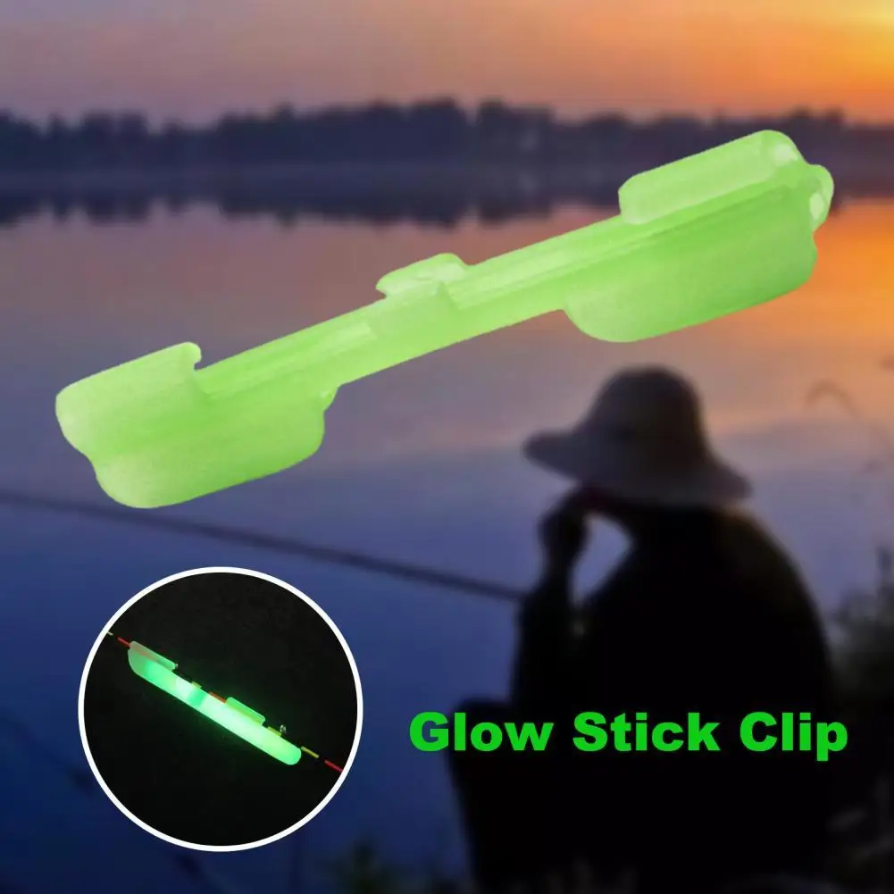

10Pcs Rod Light Fix Luminous Holder Tip Fake Lure Clip stick Light Holders Luminous Stick Deck Accessories for Night Fishing
