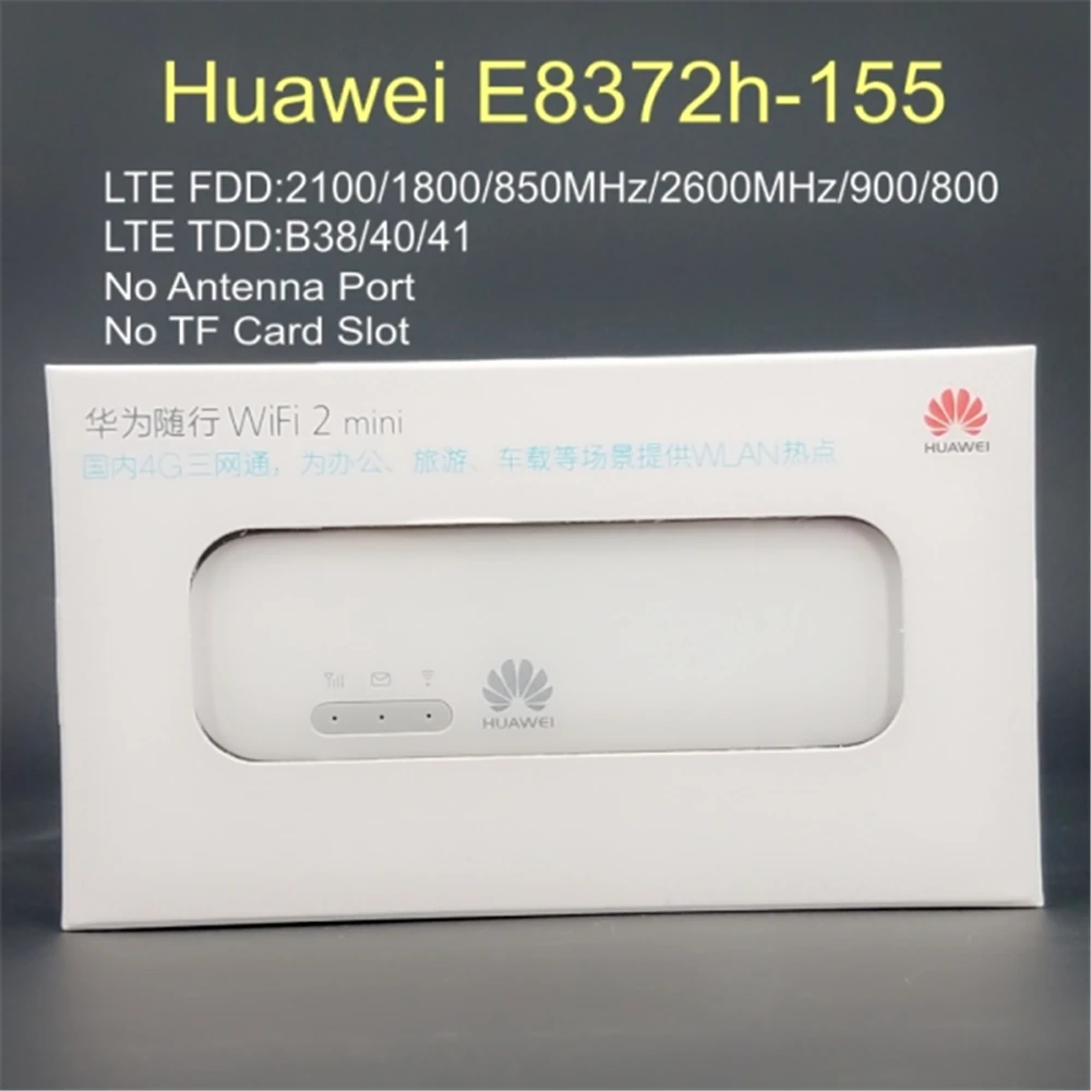 Разблокированный huawei E8372h-155 USB wifi-модем 4G 150 Мбит/с LTE FDD Band 1/3/5/7/8/20 аппарат, который не привязан к оператору сотовой связи полоса 38/40/41 3g мобильный usb-ключ