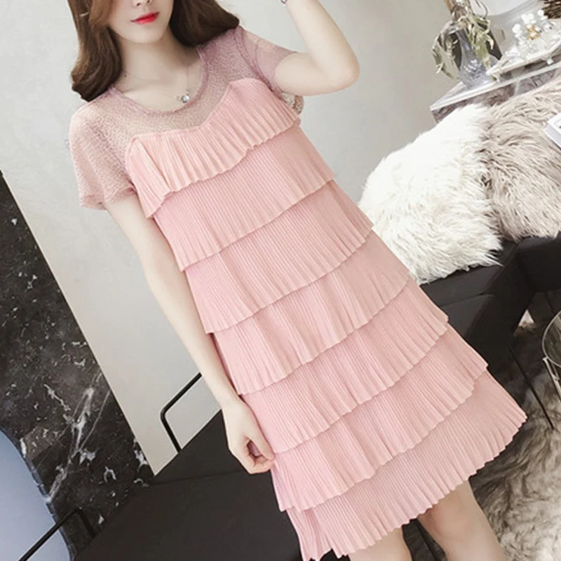 Женское винтажное мини платье элегантное черное в Корейском стиле модель XYJ7002 KJ