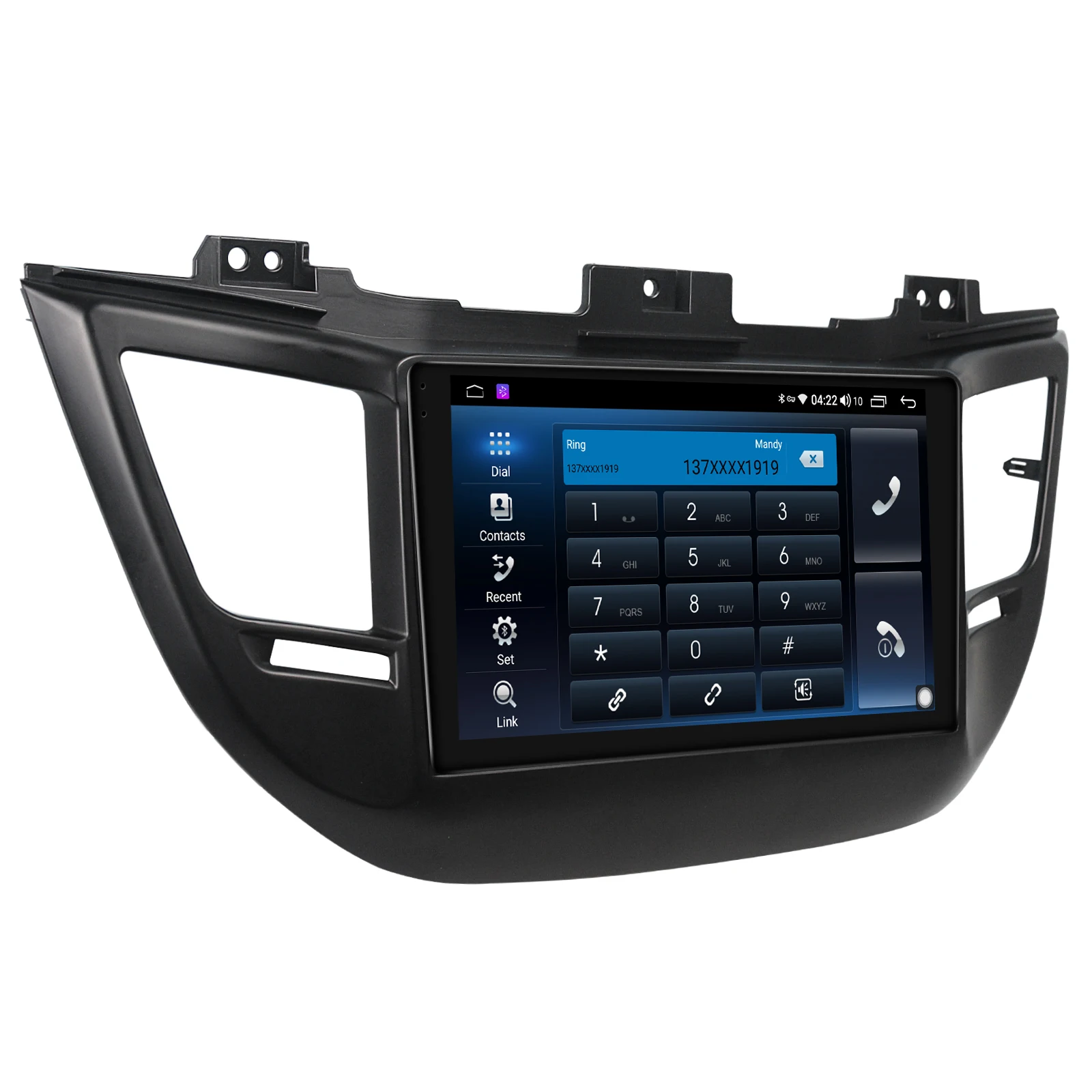 구매 1Din 자동차 라디오 안 드 로이드 10 9 Inch 4 + 64GB Autoradio GPS Wifi 자동차 멀티미디어 플레이어 무선 Carplay 현대 투 손 2016-2018