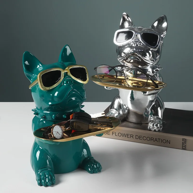 

Light Luxury Animal Storage Decoration Living Room Entrance Shoe Cabinet Key Creative Method Sunglasses Dog Home Decoration