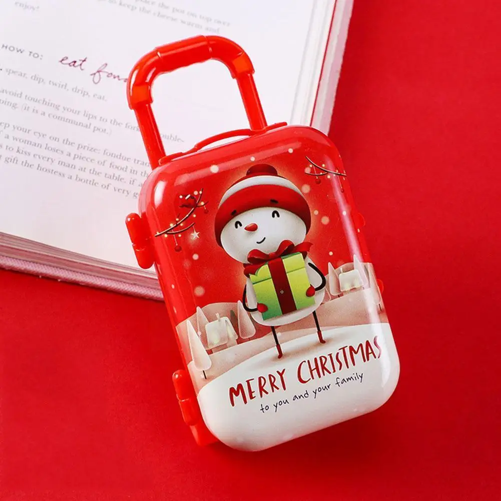 

1 Pcs 7*7*3.5cm Christmas New Doll House Accessories Handbag Suitcase Miniature Metal Doll Model Mini Decoration Christmas L6S3