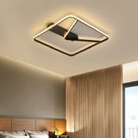 nordic pendant lights with creative personality for bedroom decor dining living room lamp black square chandeliers sedeluz