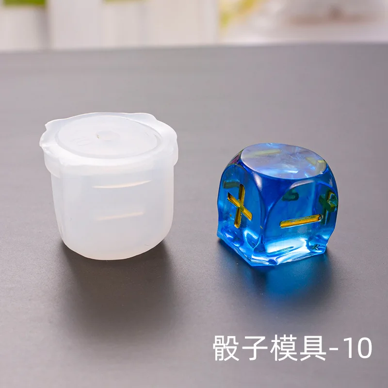 1 шт. DIY 3D игральные кости серии ювелирных изделий инструменты номер геймер Инструменты Силиконовые УФ смолы ювелирные изделия формы - Цвет: Type 10