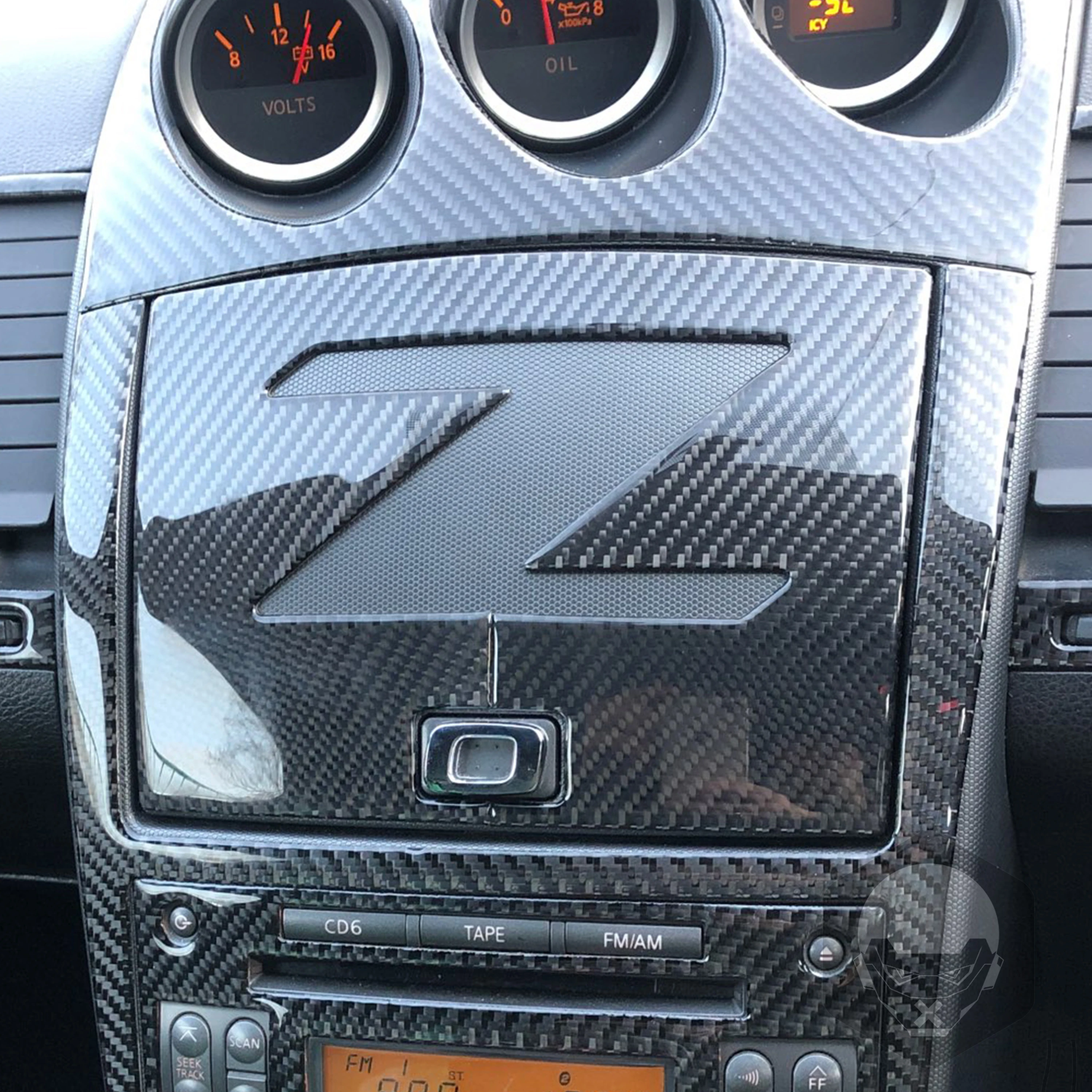 Для Nissan 350Z Z33 2003-2009 крышка навигатора дверь приборной панели наклейка из