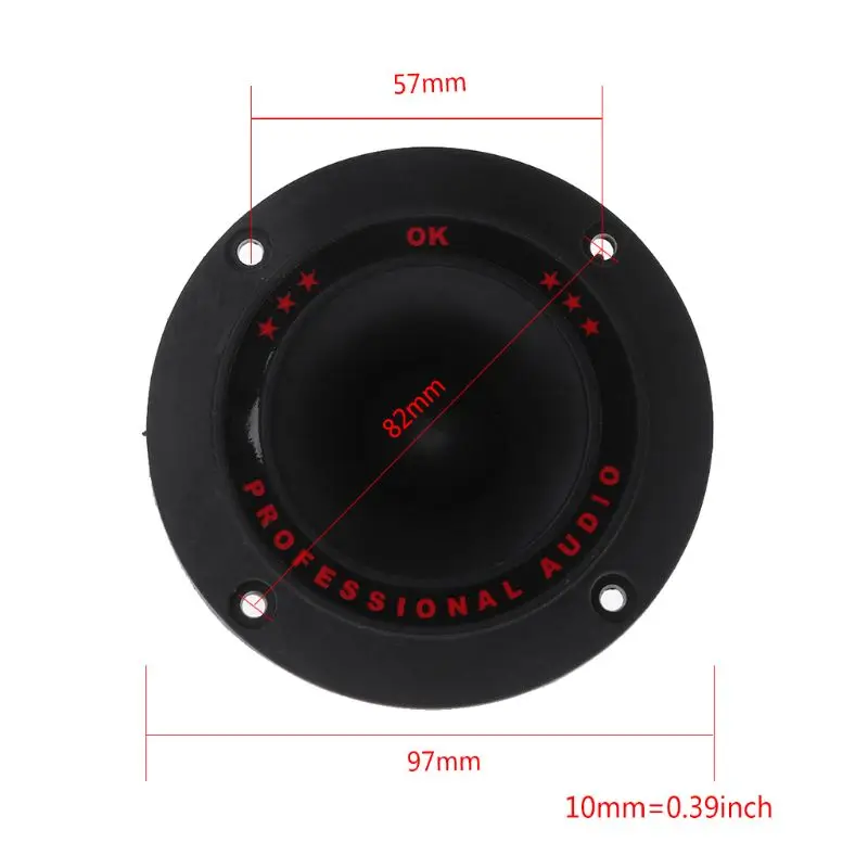 

2PCS Piezoelectric Tweeter 3" Audio Speaker Treble Ceramic Piezo Loudspeaker PA/DJ Tweeters Replacement Home Subwoofer Stage Sou