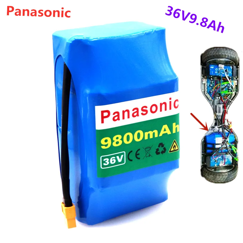 Panasonic 10S2P 36V литий-ионная аккумуляторная батарея 9800 мА/ч, 9.8AH аккумуляторная батарея для зарядки Ноута и сотового телефона Электрический самовсасывающий Ховерборд Одноколесный велосипед