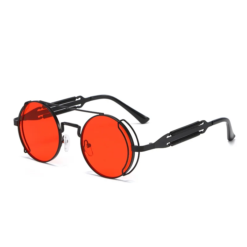 

Round Steampunk Sunglasses Vintage Retro Shades Women Men Glasses Fashion Brand Oculos 90s Gafas De Sol Drive Goggles UV400