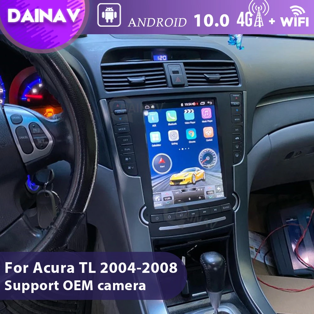 Android 10.0 Car Radio Stereo For Acura TL 2004 2005 2006 2007 2008 GPS Navigation video multimedia player full touch 2din