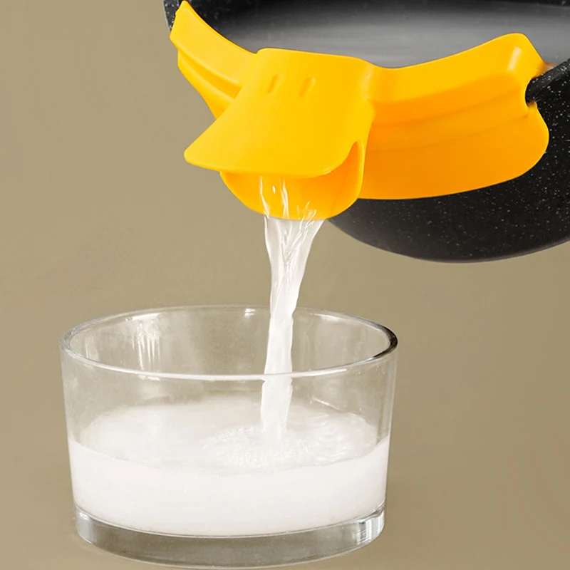 

YOMDID Creative Duck Beak Funnel Water Liquid Deflector Soup Diversion Nozzle Leakproof Soup Liquid Pouring Tool Kitchen Supply