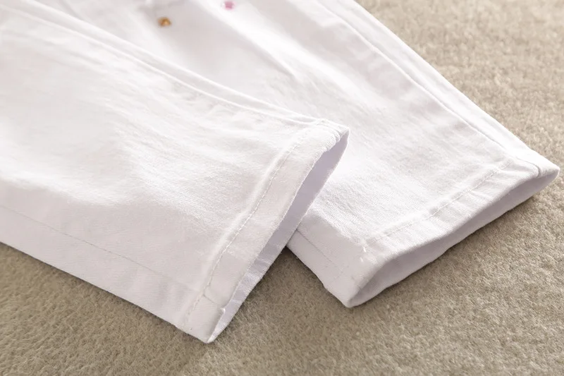 

2020 spring new style jeans female personality white was thin hole elastic pants trousers pencil pants