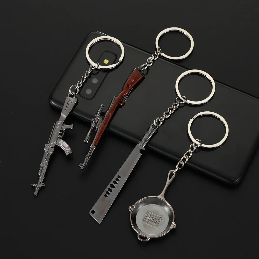 Креативные игровые кольца 98K 1 шт. модель имитационного для ключей медный брелок