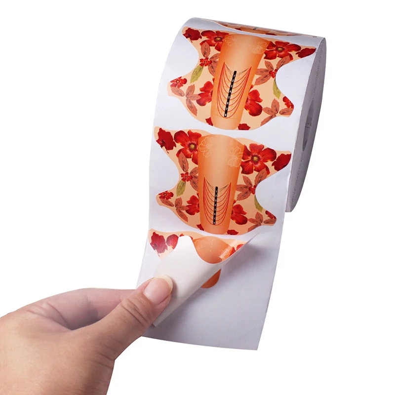 

20/50/100 шт., самоклеящиеся акриловые наклейки для наращивания ногтей