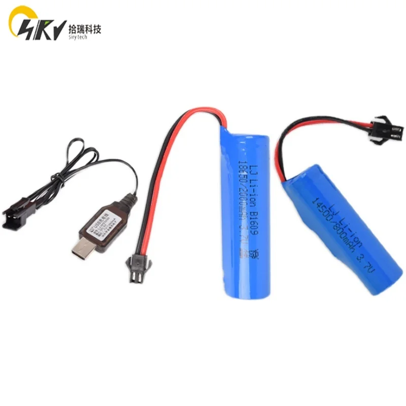 7.4v water bomb lithium battery charger 3.7V high speed remote control vehicle excavator robot toy gun rechargeable | Электроника
