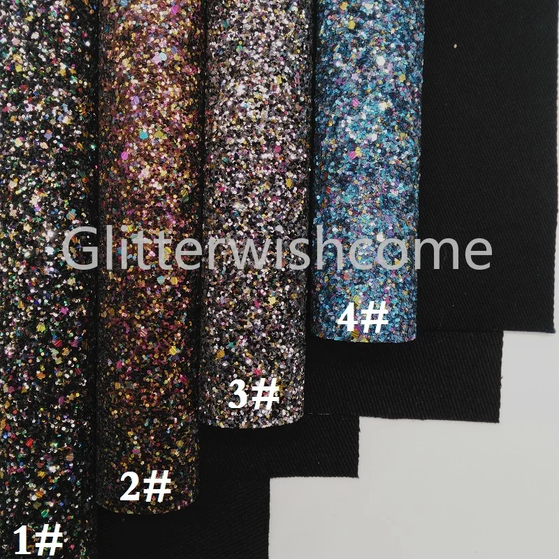 Блестящий виниловый мини ролл 30X134CM для бантов массивная блестящая кожаная ткань