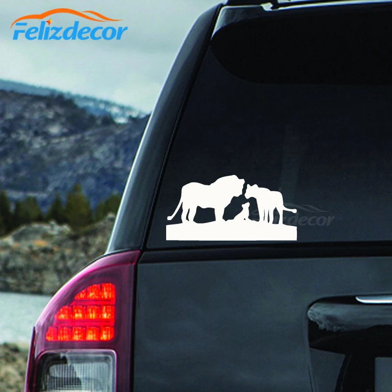 Наклейки на автомобиль &quotСемья львов&quot автомобильное окно наклейка багажник