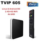 Оригинальный ТВ-бокс IP605 4K TV Box Linux и Android smart TV Box H.265 UHD S905W четырехъядерный TV IP605 IPTV телеприставка ТВ-приставка 1080P медиаплеер