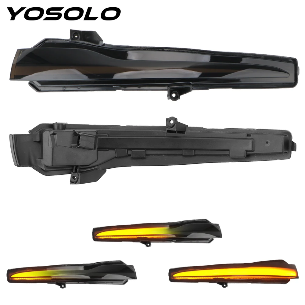 

Последовательный боковой зеркальный световой индикатор YOSOLO, динамический поворотный сигнал, указатель поворота для Mercedes Benz C E S GLC W205 X253 W213 ...