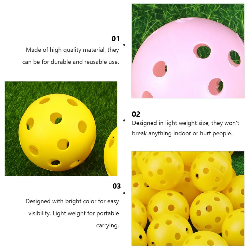 

50pcs Golfs Training Hollow Porous Golfs Practicing