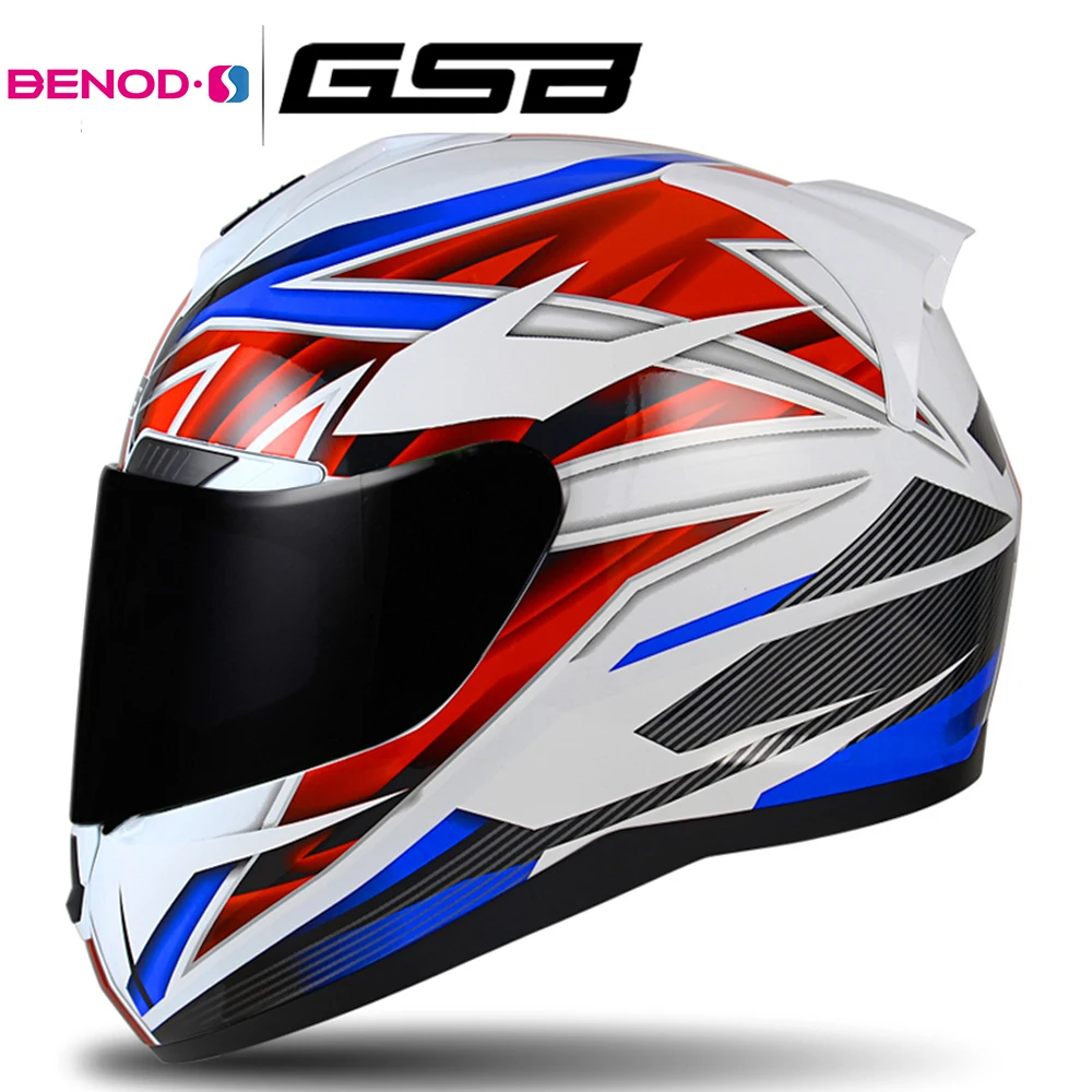 Мотоциклетный шлем GSB Casco закрытый для езды на мотоцикле|Шлемы| |