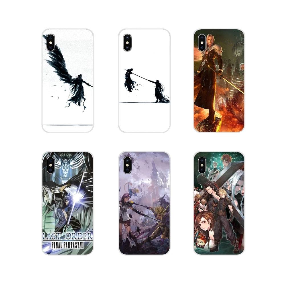 Для Samsung Galaxy J1 J2 J3 J4 J5 J6 J7 J8 плюс 2018 Prime 2015 2016 2017 мягкий прозрачный чехол Final Fantasy VII