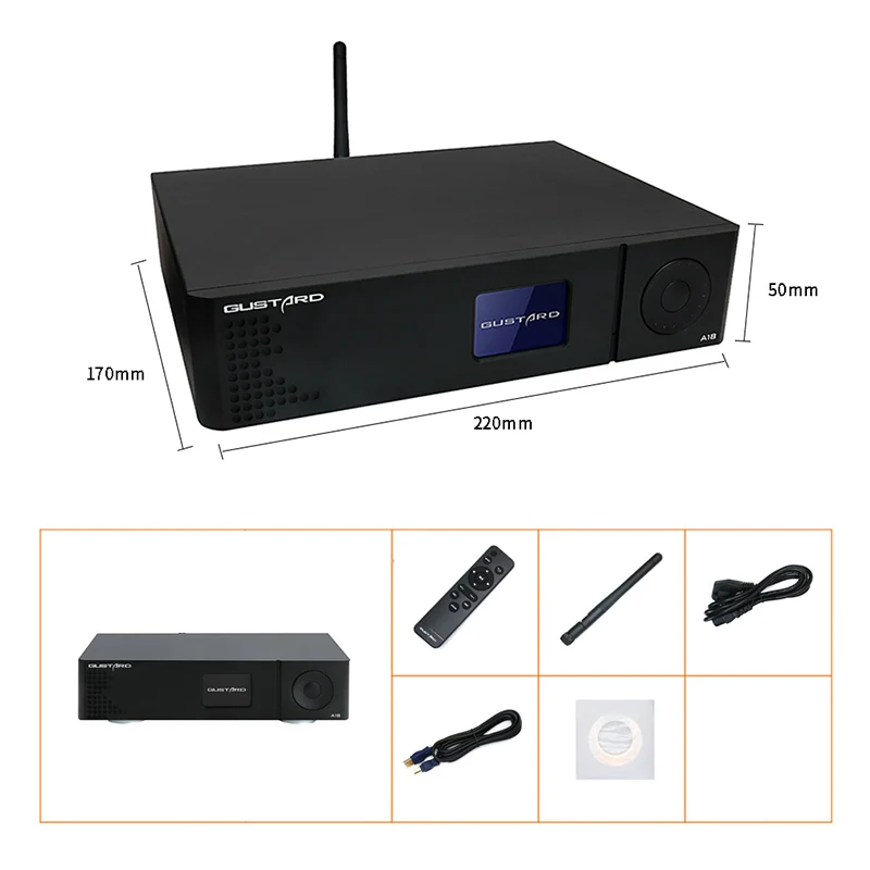 

GUSTARD DAC-A18 AK4499EQ Fully Balanced DAC LME49860 Decoder DSD512 32Bit/768kHz Built-in Linear Power Supply