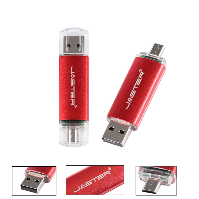 Новинка, JASTER, OTG USB флеш-накопитель, высокоскоростной флеш-накопитель, 128 ГБ, 64 ГБ, 2 в 1, микро Usb флешка, 3,0, 32 ГБ, 16 ГБ, 8 ГБ, флеш-накопитель, флешка