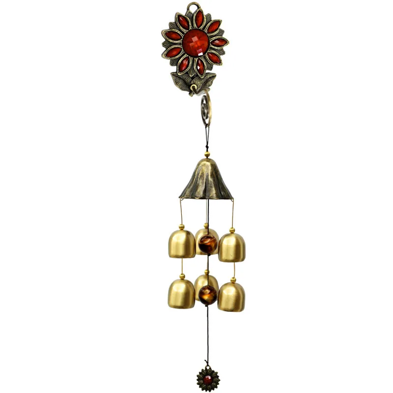 Подвесной металлический колокольчик 3 цветов декоративный дверной звонок для