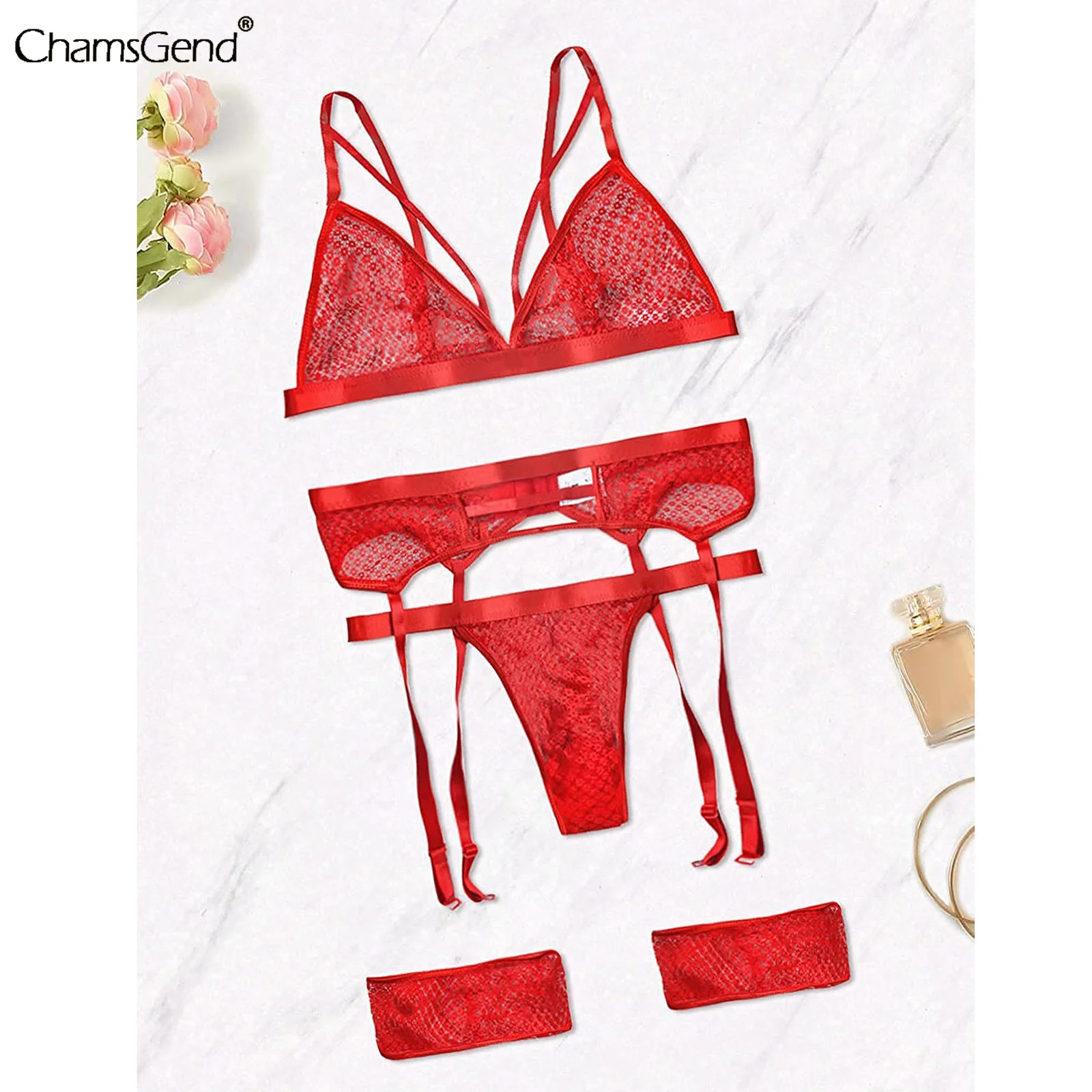 

Сетчатый прозрачный сексуальный комплект нижнего белья, женское модное кружевное Прозрачное нижнее белье, сексуальное чувственное нижнее ...