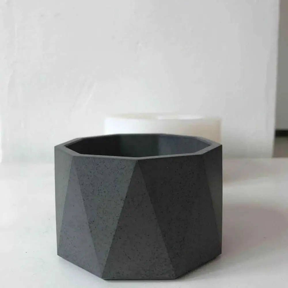 geometric pot mold Concrete Planter Molds Cement Flower Pot DIY Clay | Дом и сад