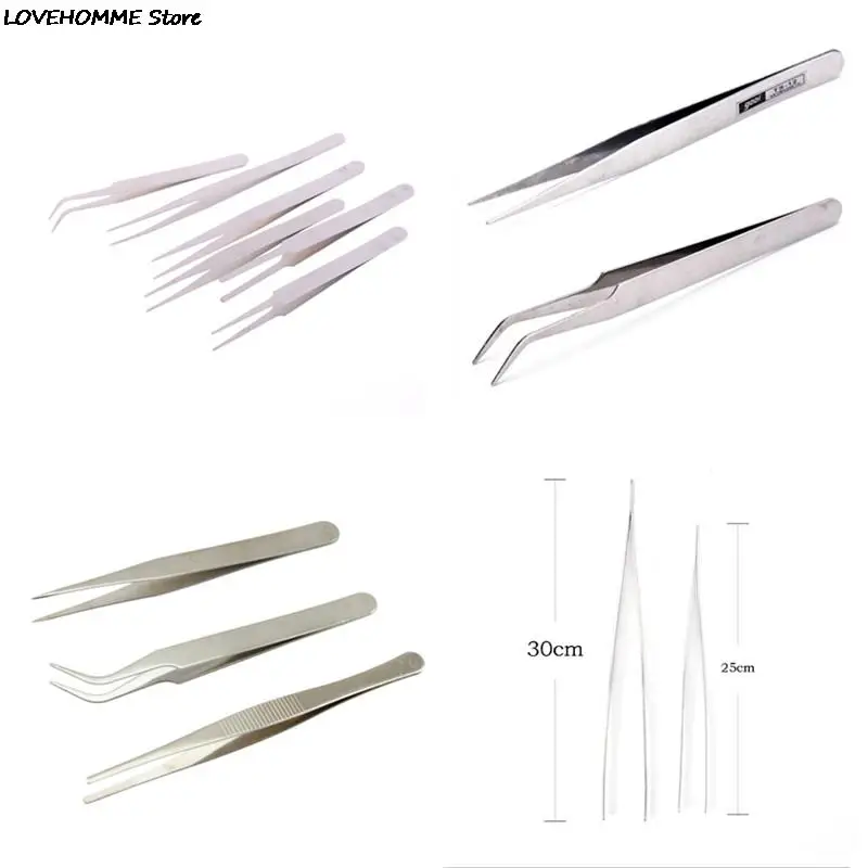 

New Multifunction Repair Precision Assembly Set Tool Silver Safe Stainless Steel Tweezers Repairing Maintenance Tools