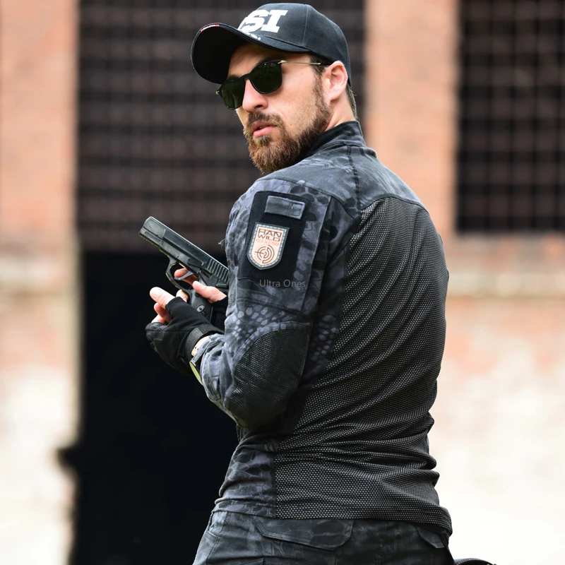 Тактическая охотничья одежда с длинным рукавом Военные рубашки для стрельбы