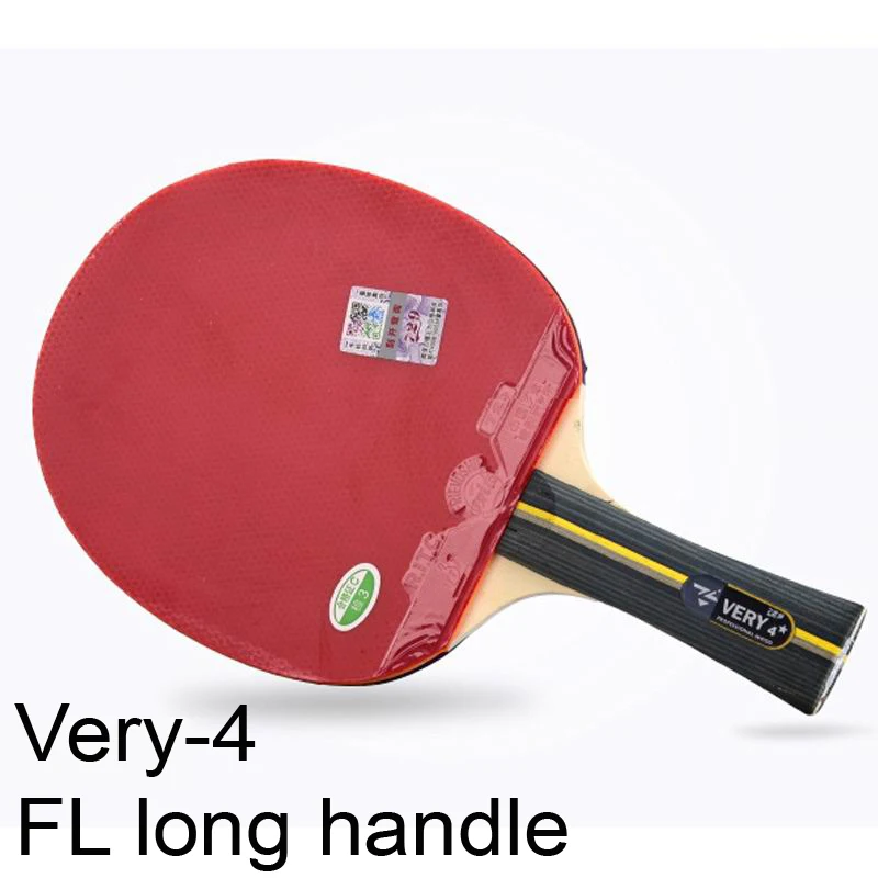 FL long handle Оригинальная 729 гладкая ракетка очень-4 Быстрая атака с петлей для настольного тенниса ракетка для пинг-понга с бугорками для обеих сторон - Цвет: FL long handle