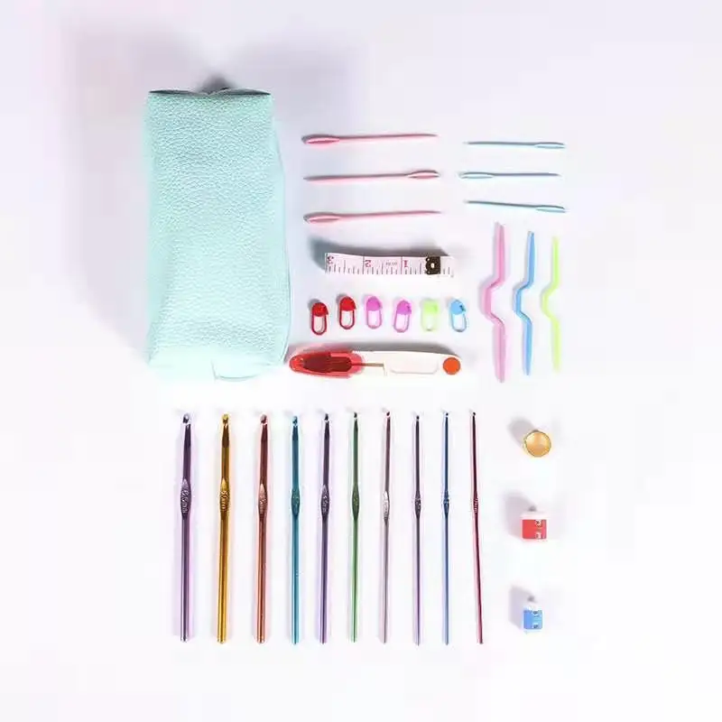 

2021 New Crochet Knitting Tool Set Small Accessories Small Pin Buckle Alumina Crochet Hook for Wholesale