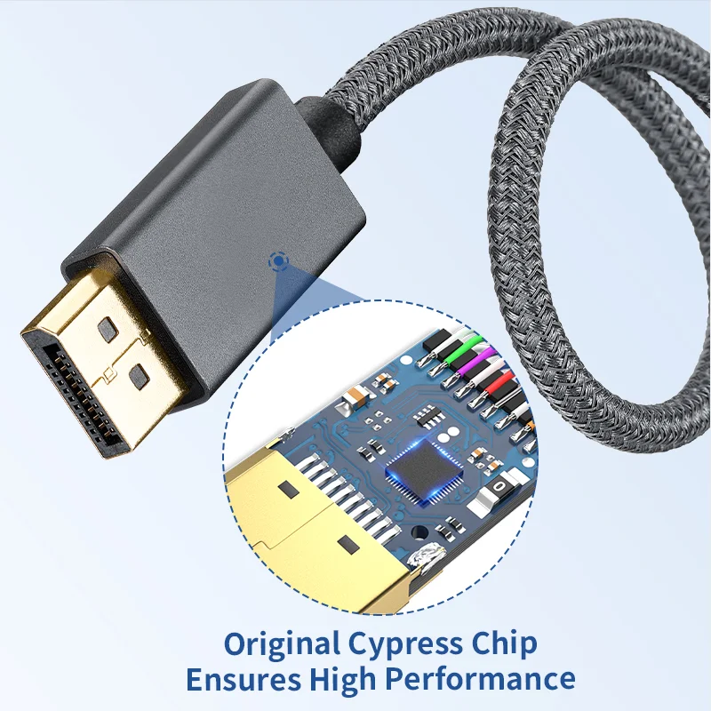 Новый кабель с разъемом типа C на DP 8K 60 Гц 2 м 3 USB для DisplayPort 8k 2021 MacBook Pro M1 Mac Mini XPS |