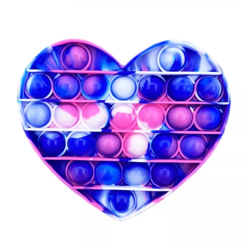 

New Glow Fluorescence Push Bubble Adult Stress Relief Toy Pop its Antistress Soft Gift Anti Stress Box Bubblefidget Kid's Toy