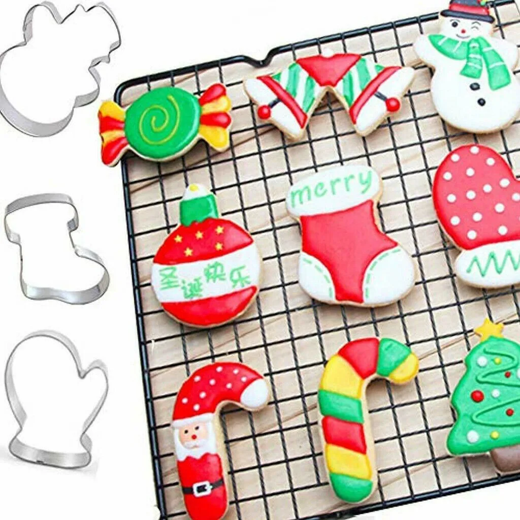 Рождественская форма для печенья и тортов из нержавеющей стали инструмент