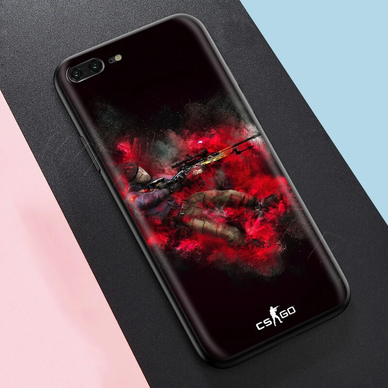 Игровой чехол Webbedepp CS GO Gun для Apple iPhone 12 Mini 11 Pro XS Max XR X 8 7 6 6S Plus 5 5S SE | Мобильные