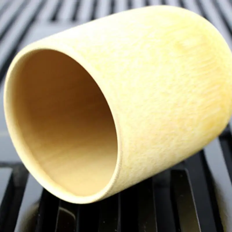 Зеленая натуральная бамбуковая чаша для чая ручной работы круглая из бамбука