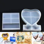 Любовь сердце фоторамка DIY Смола декоративное ремесло форма для изготовления ювелирных изделий силиконовая форма эпоксидная смола, форма для ювелирных изделий ремесло подарки