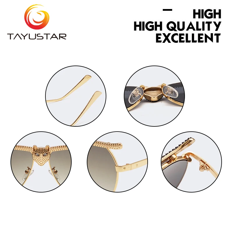 Женские и мужские солнцезащитные очки TIIYU модные роскошные высококачественные с