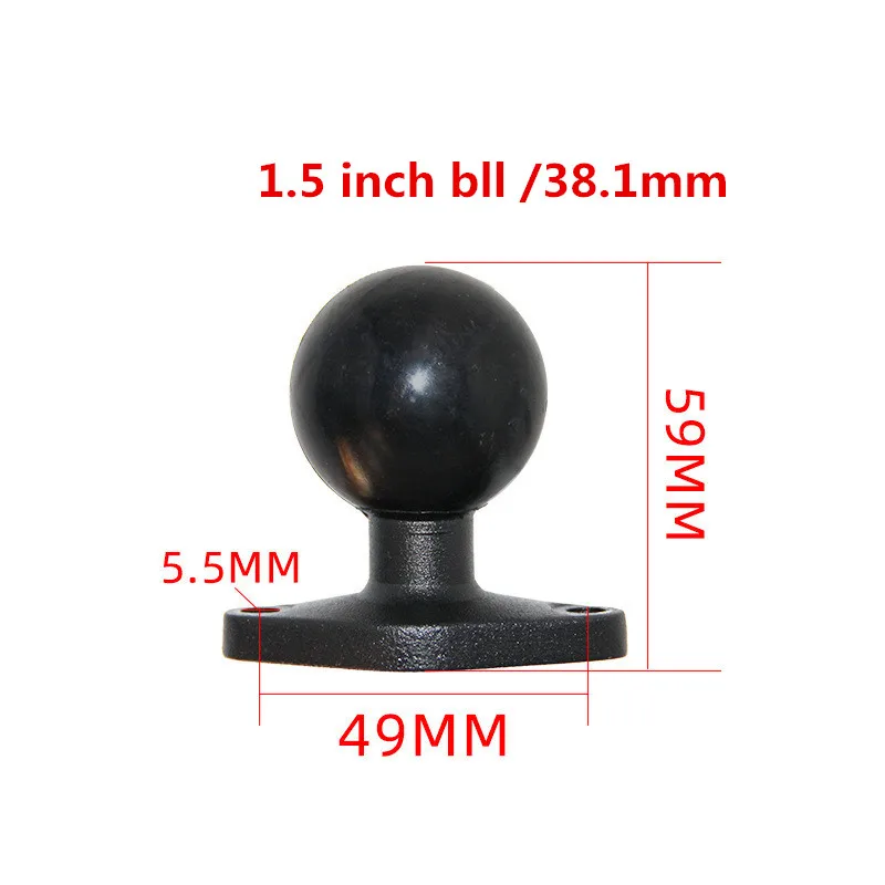 

Diamond Base to 1.5 inch Ballhead Holder Driving Recorder Fixed Bracket for Gopro Camera Smartphone for GPS Motorbike